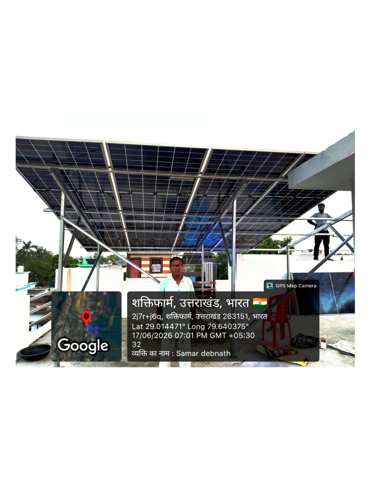 Samar Devanth ka 10 kW solar system, Shaktifarm, UK — PM Surya Ghar Yojana se subsidy mili