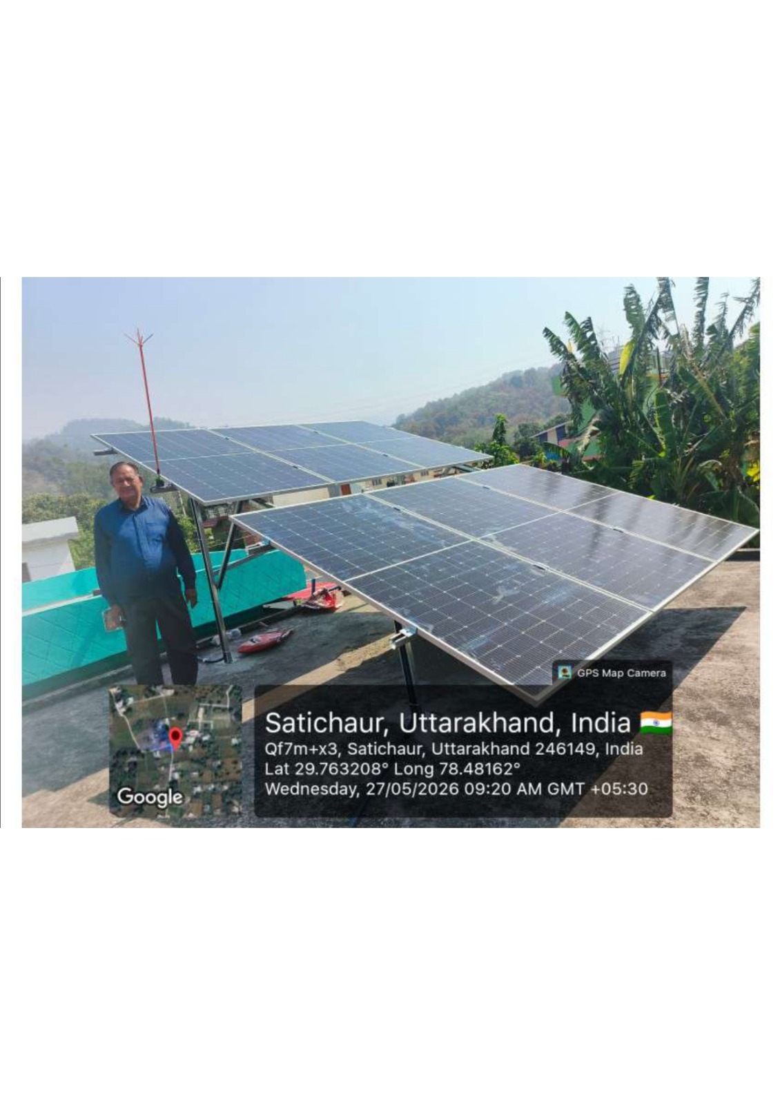 Goverdhan Prasad ka 3 kW solar system, Kotwar, UK — PM Surya Ghar Yojana se subsidy mili