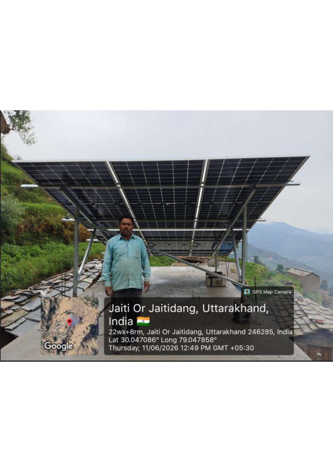 Kalam Singh ka 3 kW solar system, Pauri Garhwal, UK — PM Surya Ghar Yojana se subsidy mili