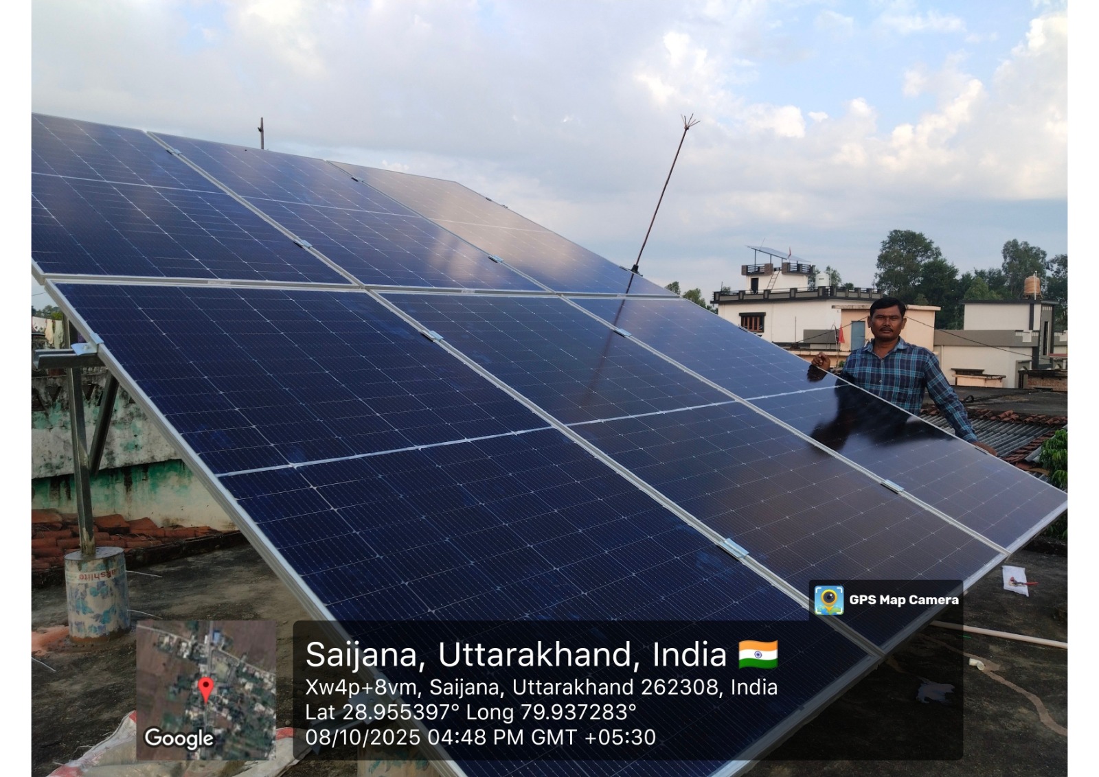 Randhir Singh ka 3 kW solar system, Khatima, UK — PM Surya Ghar Yojana se subsidy mili